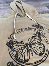 Load image into Gallery viewer, Butterfly Treasure Hospice Boutique Logo Hoodies
